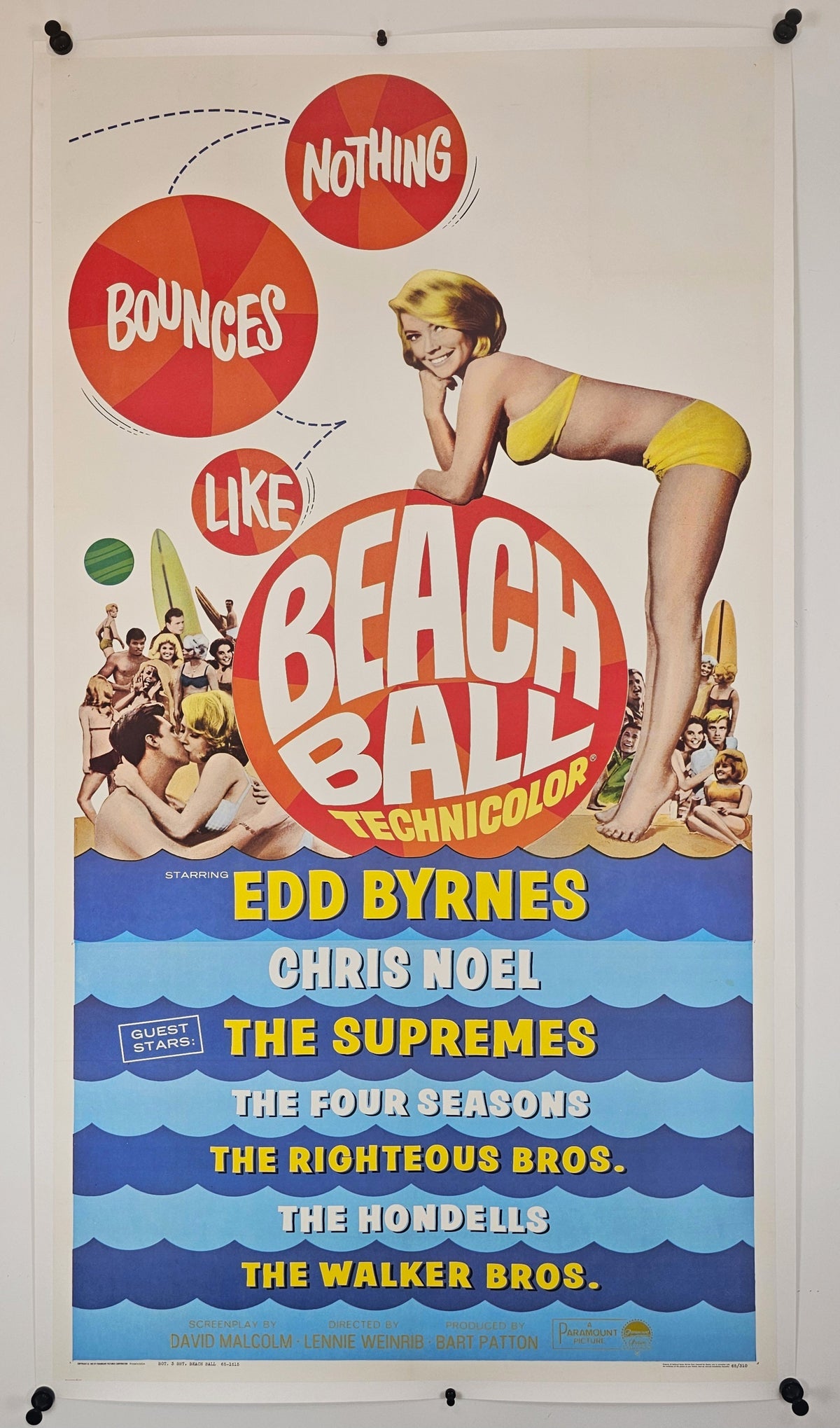 Beach Ball  - Original Vintage Poster