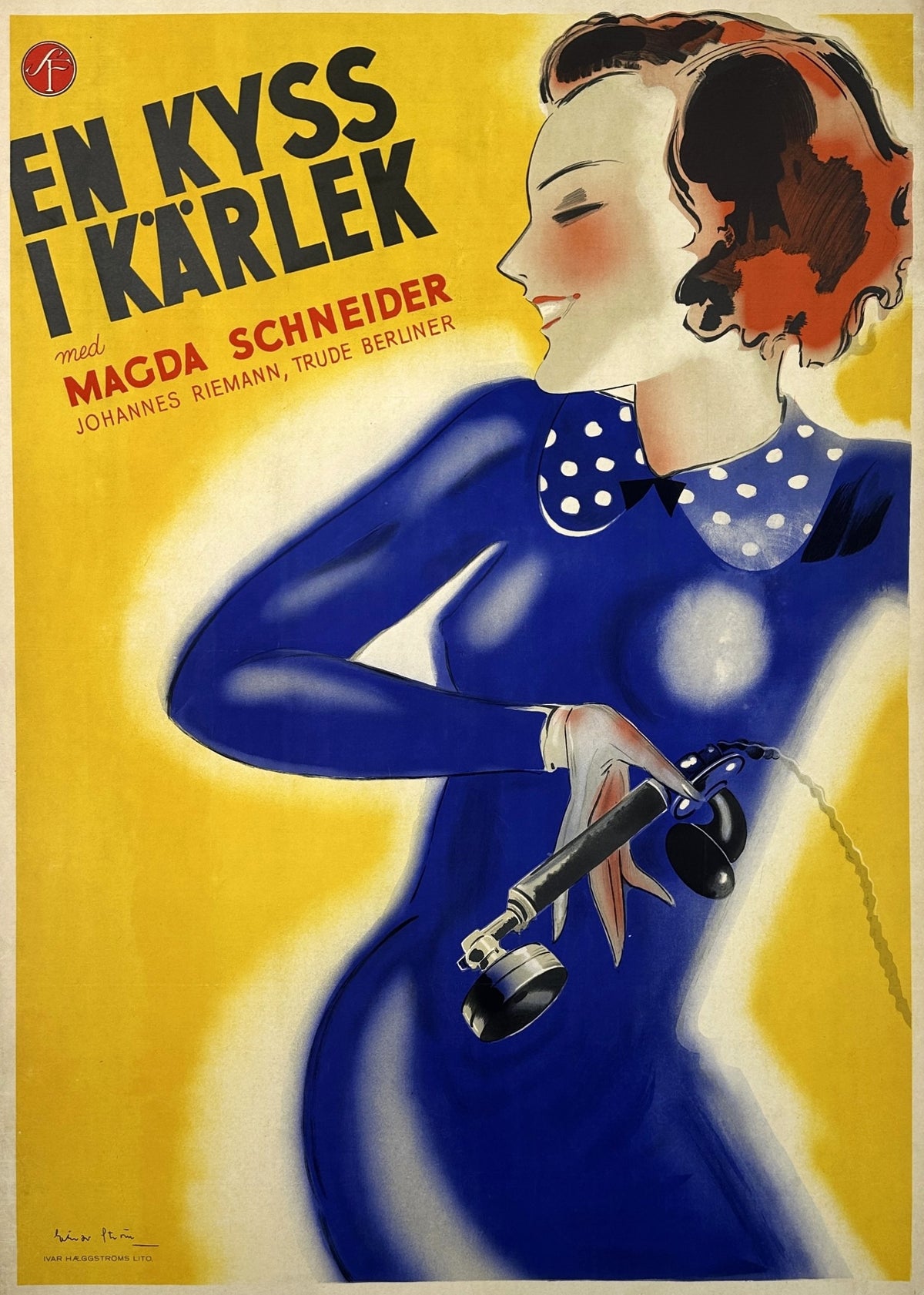 Wrong Number Miss- Swedish Release - Original Vintage Poster