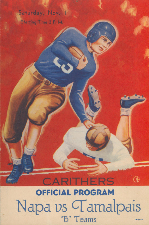 Napa vs Tamalpais - Original Vintage Ephemera: