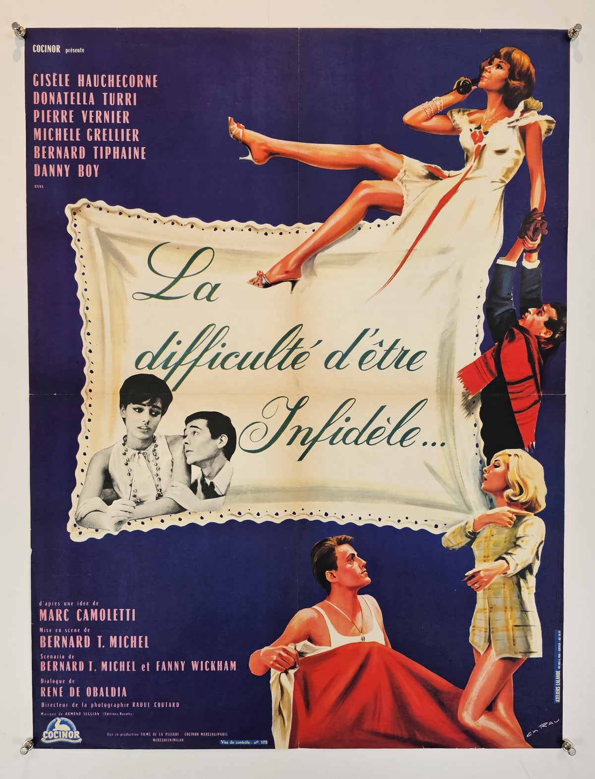 The Difficulty of Being Unfaithful- French Release - Original Vintage Poster