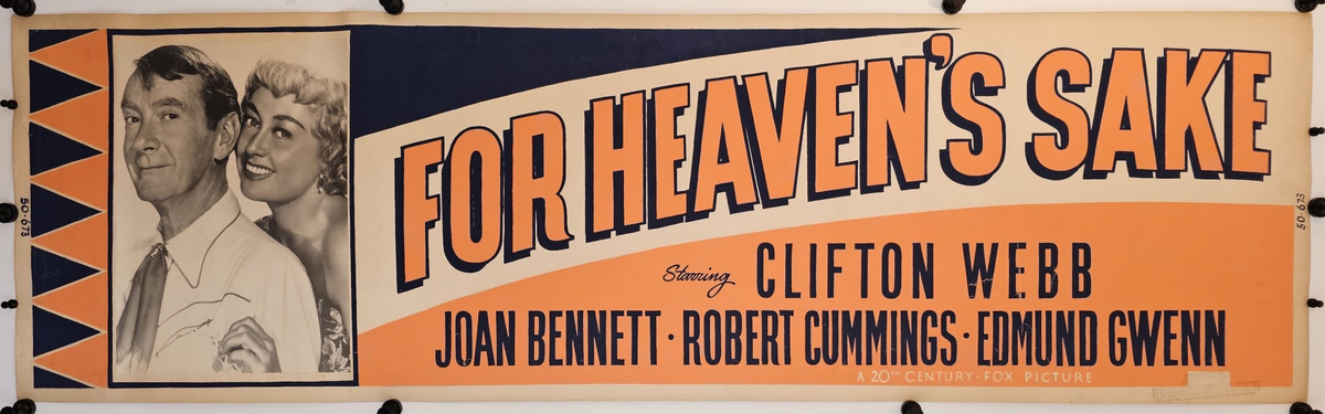 For Heaven's Sake - Original Vintage Poster