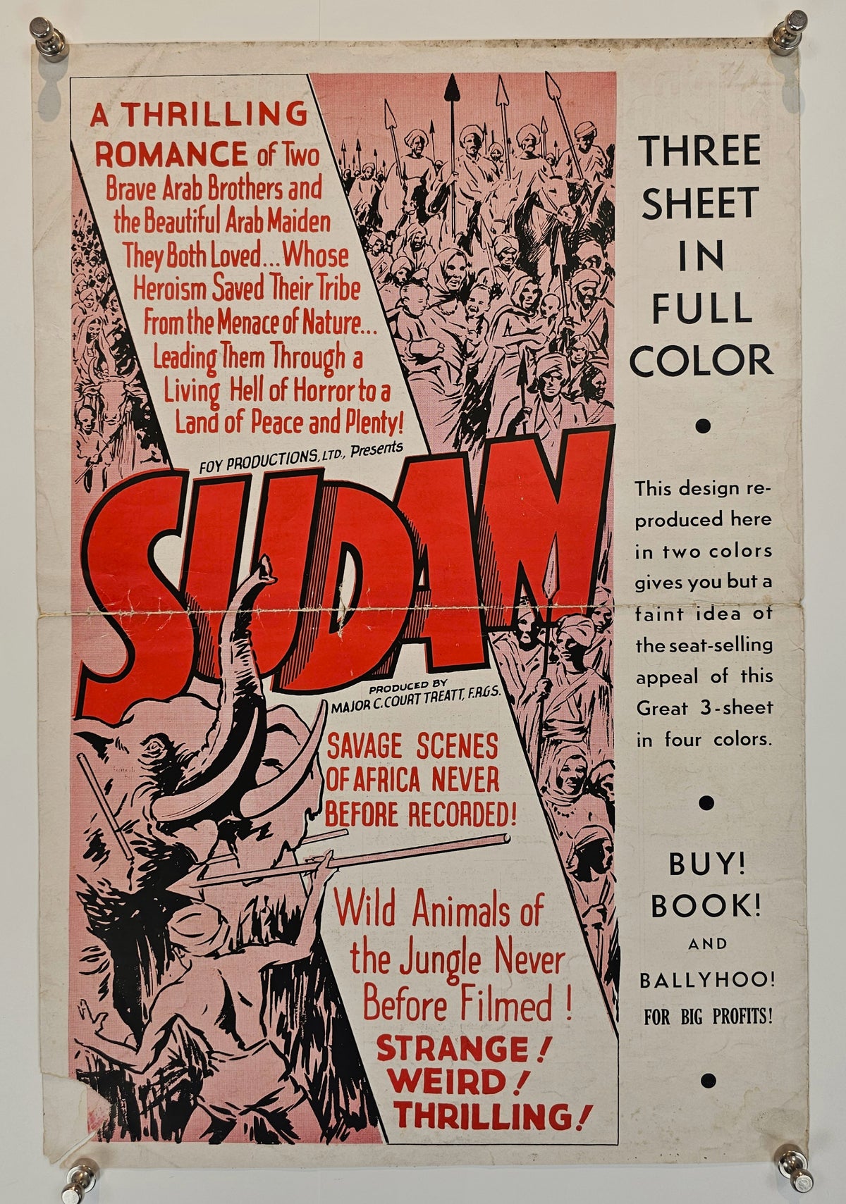 Sudan Pressbook - Original Vintage Publication: