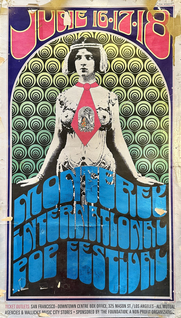 Monterey International Pop Festival - Original Vintage Poster