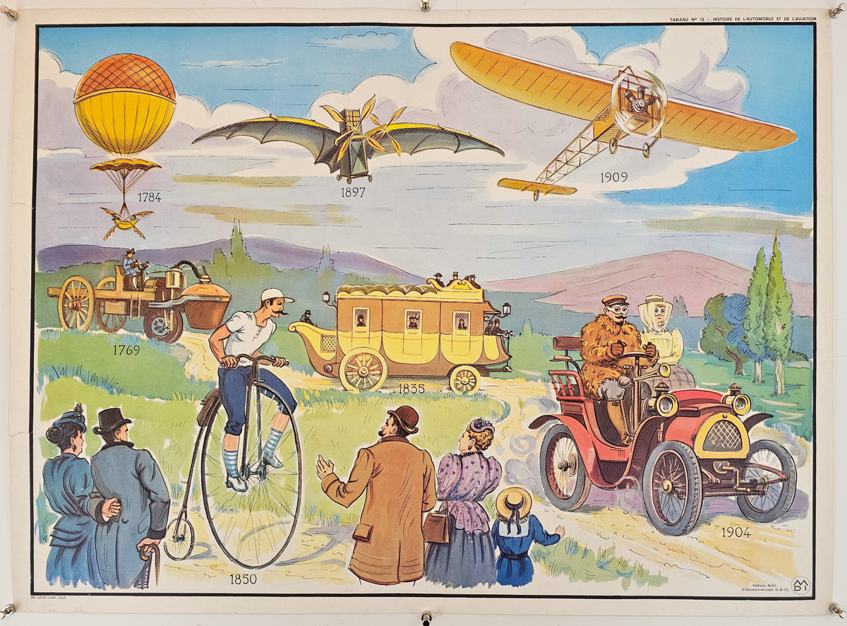 La Conquête du Tonkin, French Classroom Poster - Original Vintage Poster