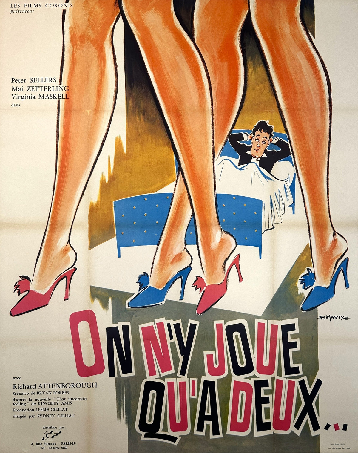 Only Takes Two to Play, French Release - Original Vintage Poster