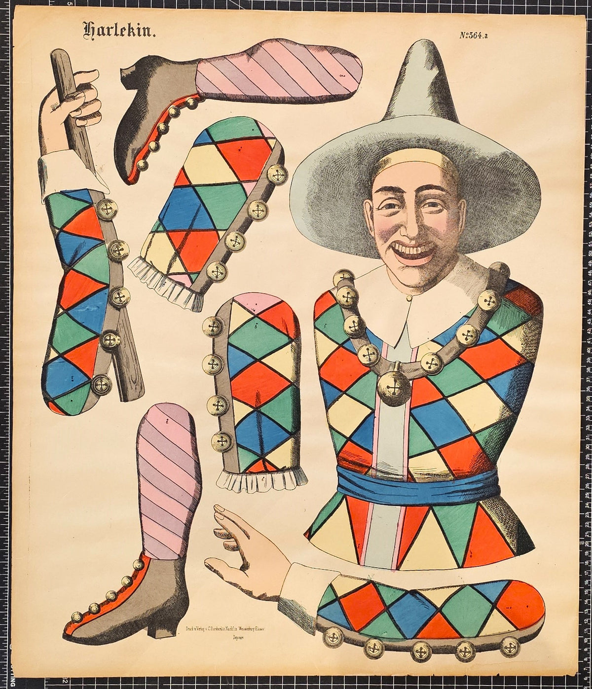 Wissembourg, Cut Out Game - Original Vintage Poster