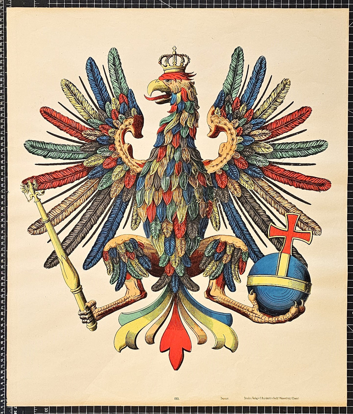 Wissembourg Crest - Original Vintage Poster