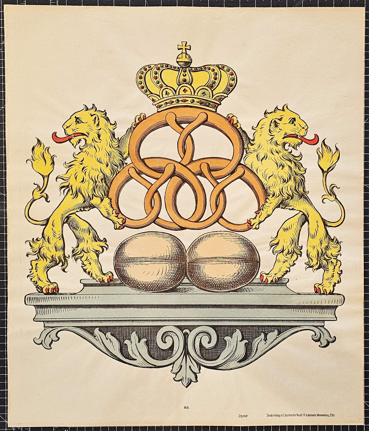 German Bakers' Guild  - Original Vintage Poster