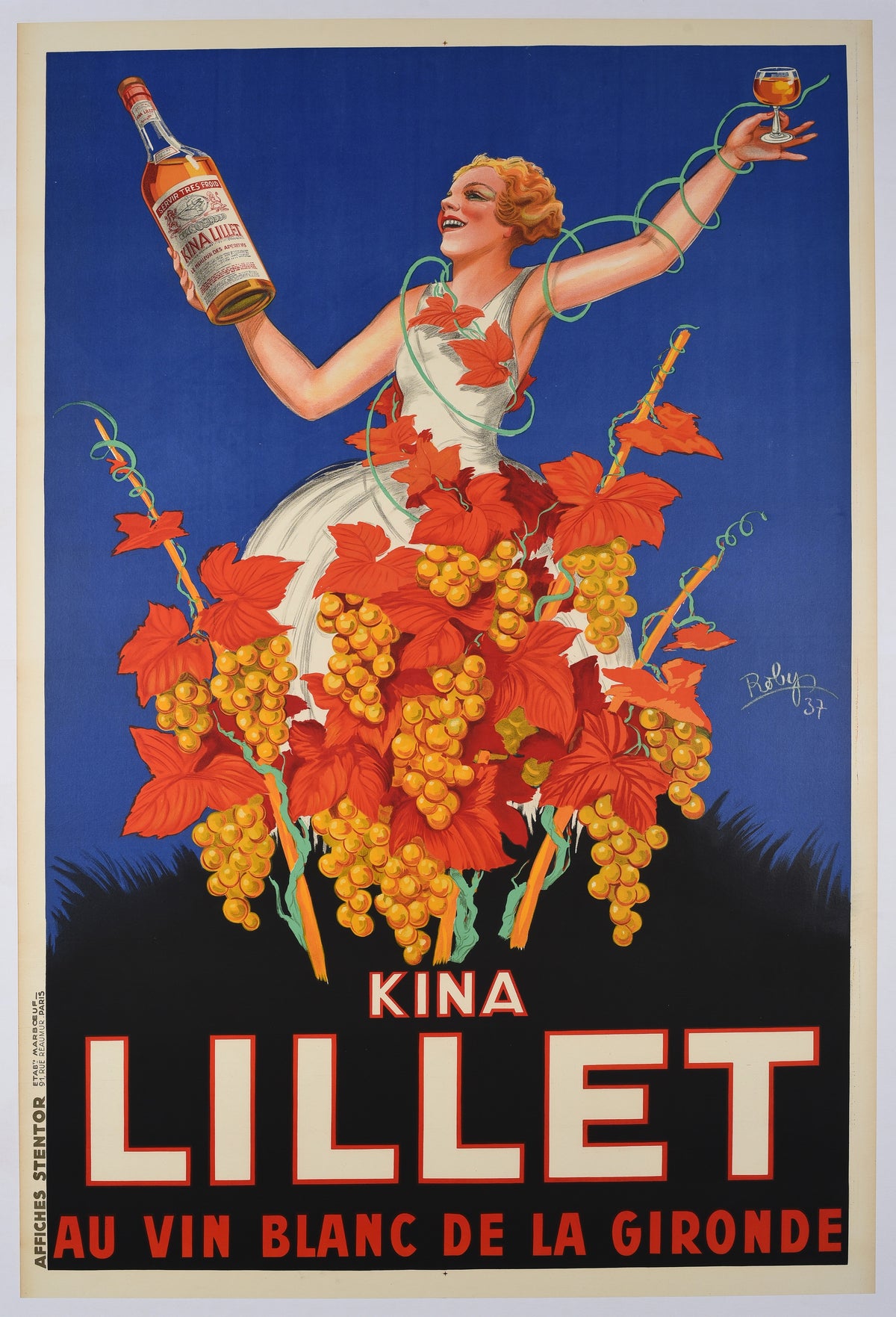 Kina Lillet by Robys - Original Vintage Poster