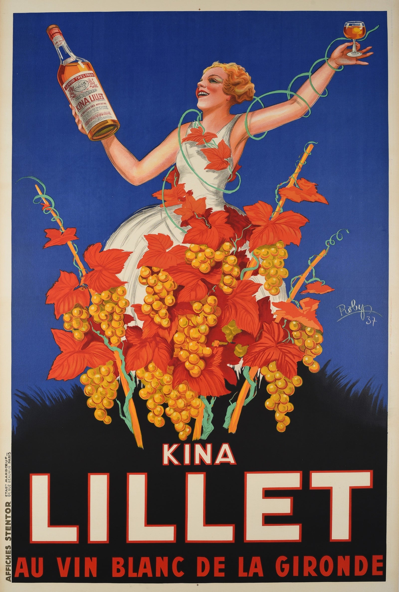 Kina Lillet by Robys - Original Vintage Poster