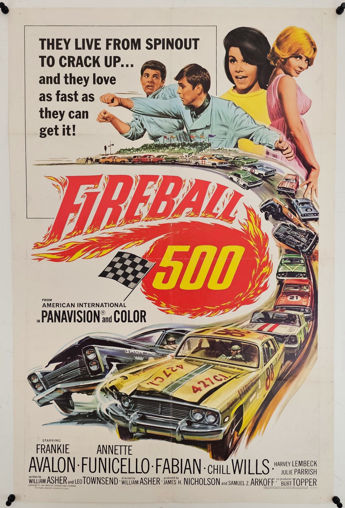 Fireball 500 - Original Vintage Poster