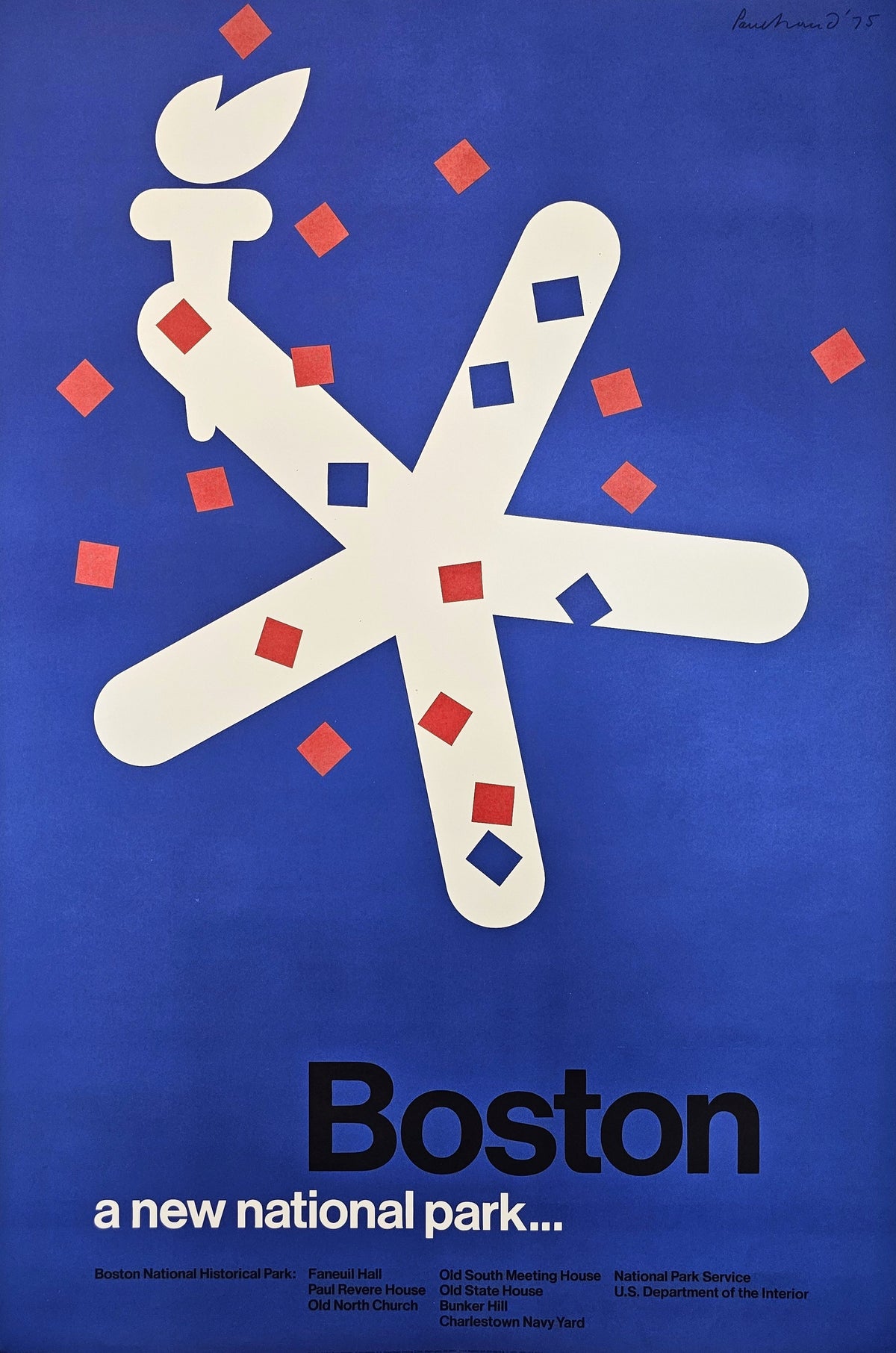 Boston, A New National Park - Original Vintage Poster