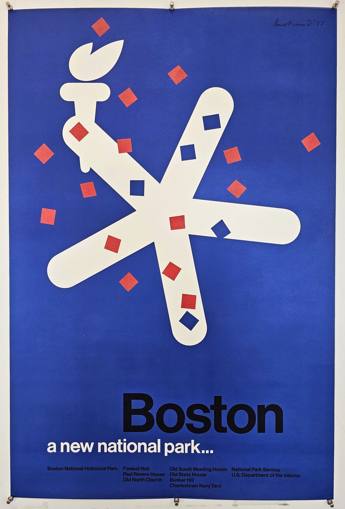 Boston, A New National Park - Original Vintage Poster
