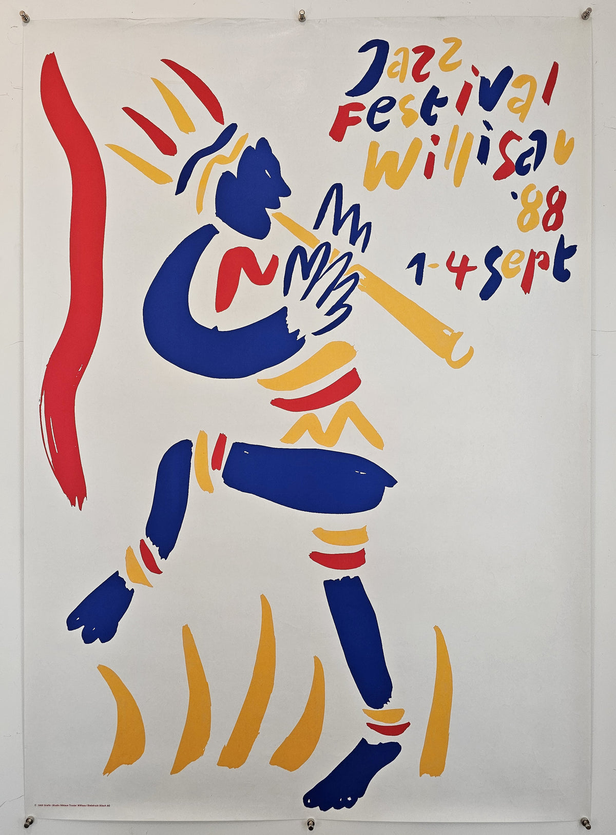 Jazz Festival Willisau '88 - Original Vintage Poster