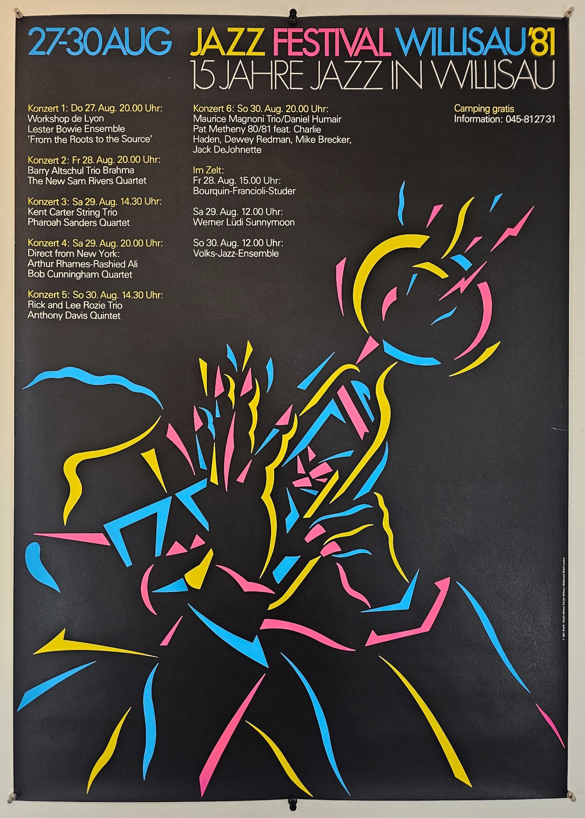 Jazz Festival Willisau '81 - Original Vintage Poster
