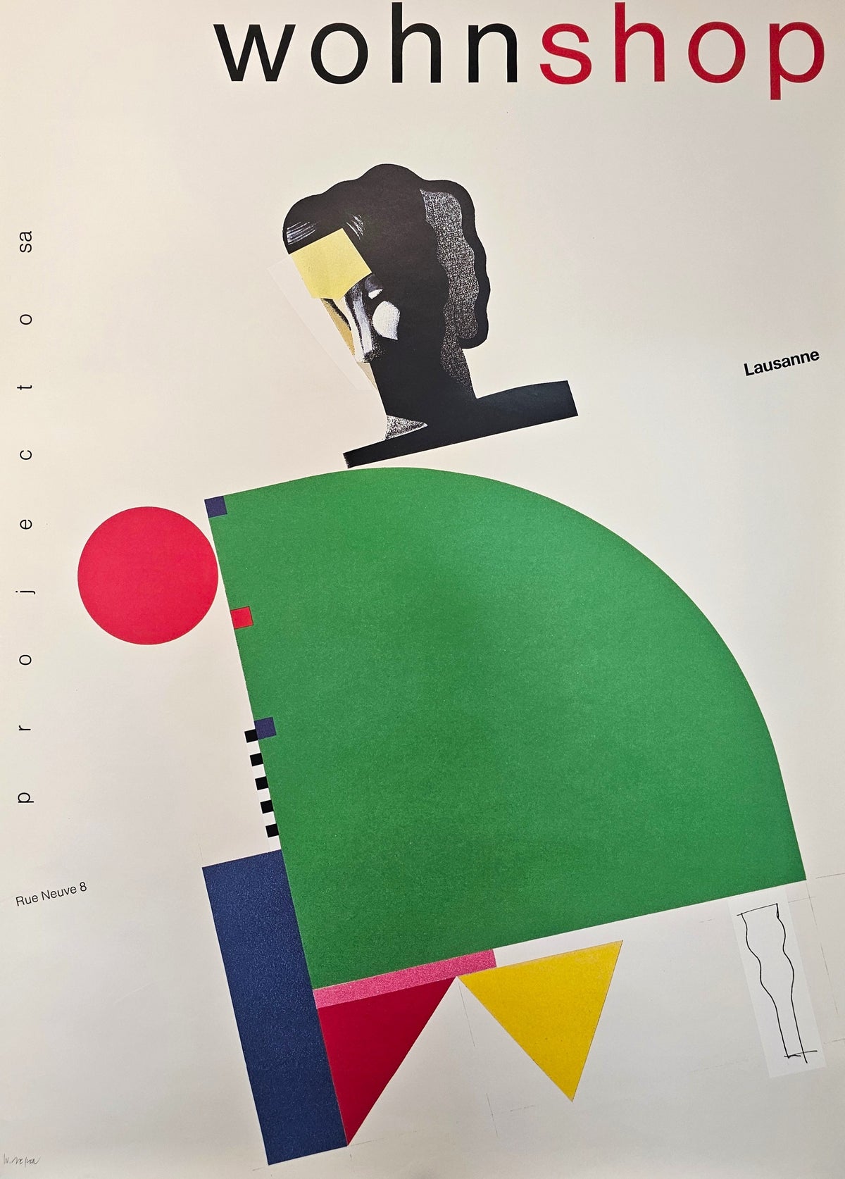 Wohnshop (Handsigned) - Original Vintage Poster