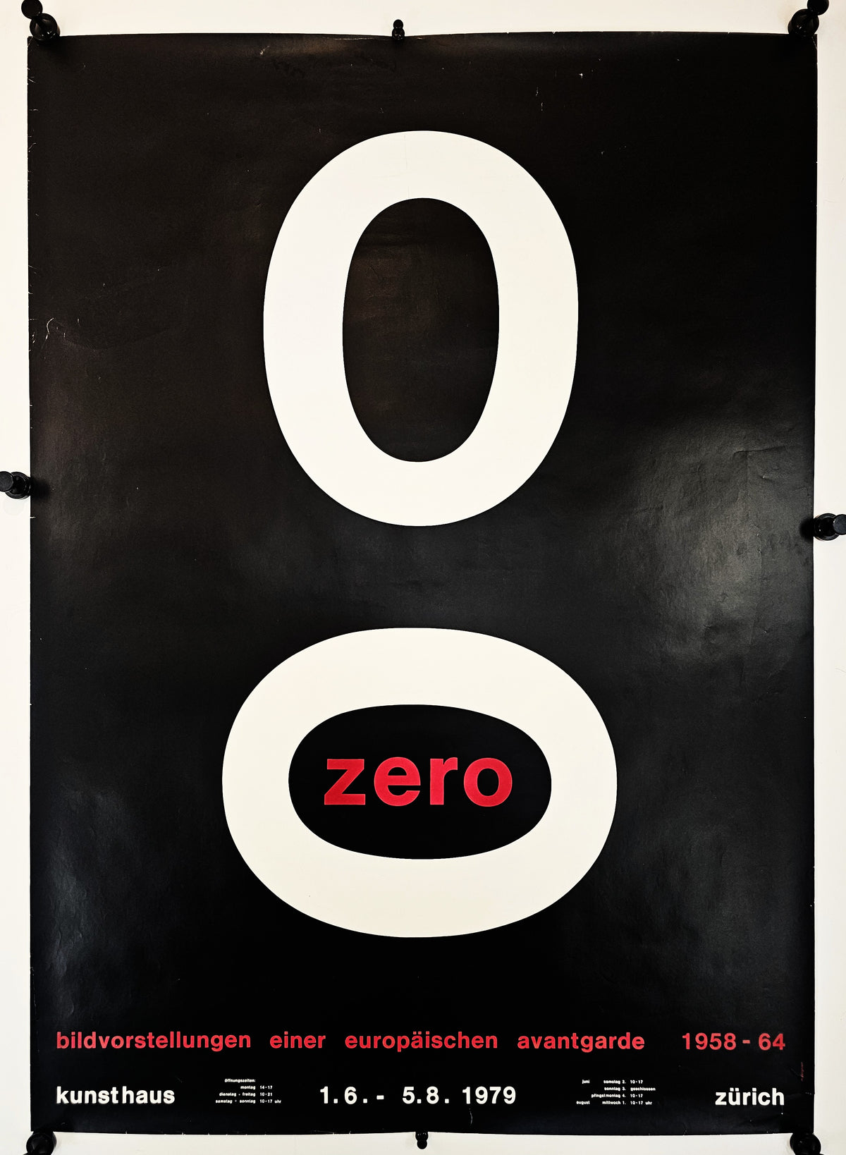 ZERO Exhibition, Zurich - Original Vintage Poster