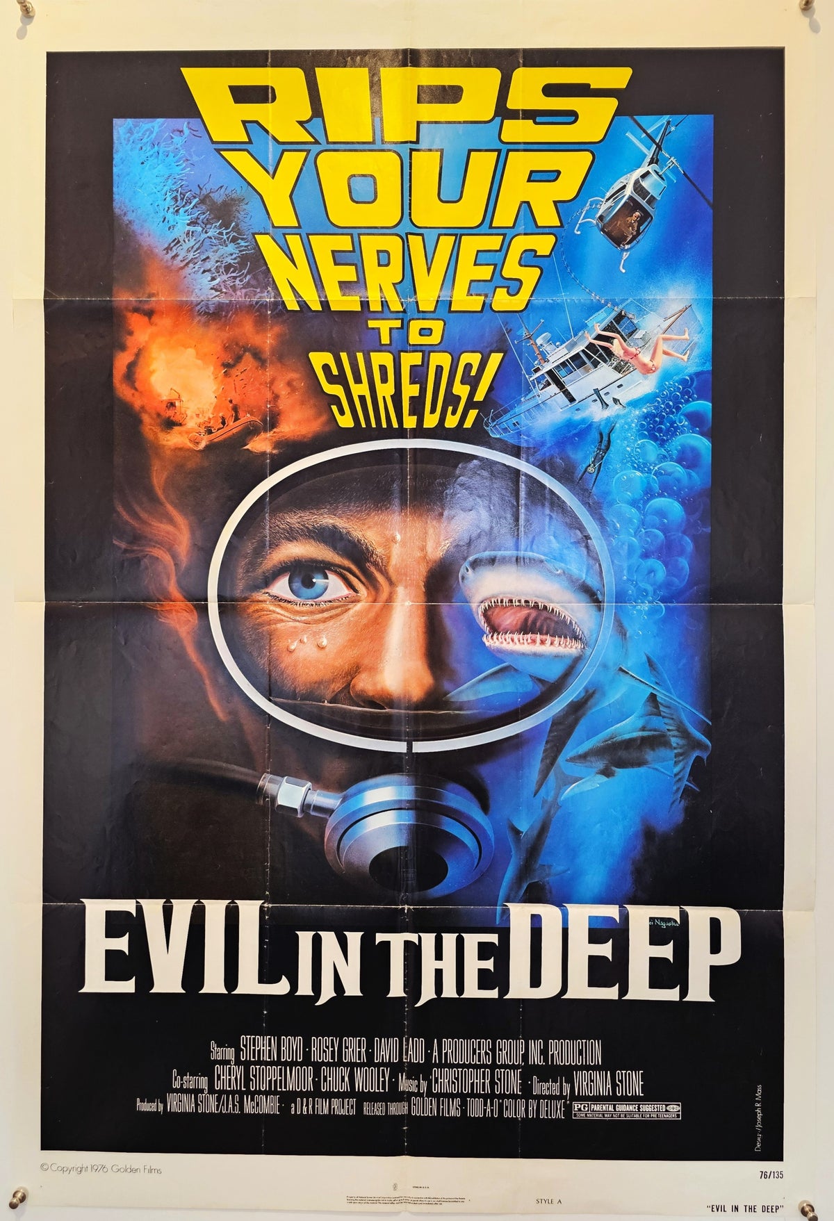 Evil in the Deep - Original Vintage Poster