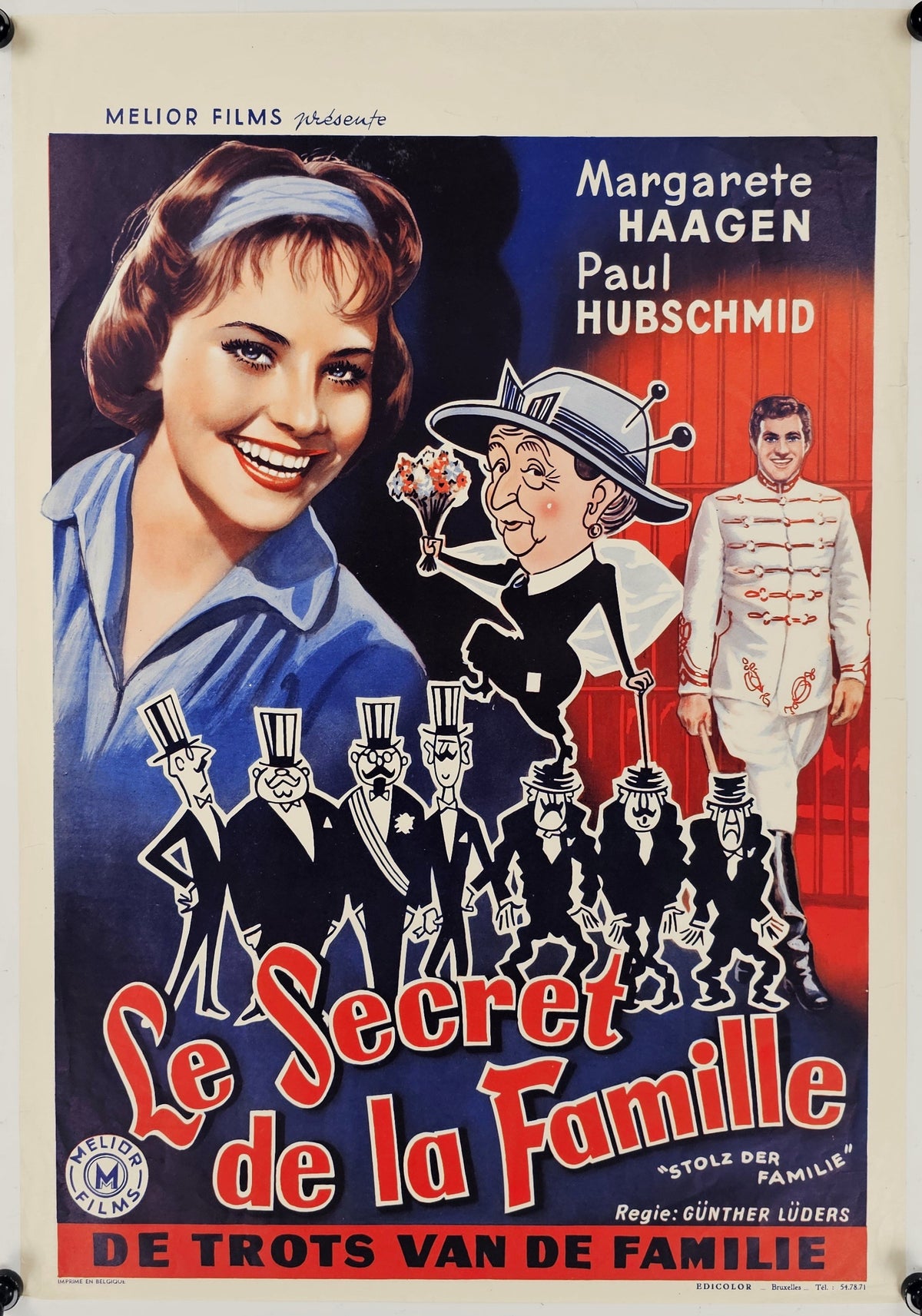 Secrets of the Family, Belgian Release - Original Vintage Poster