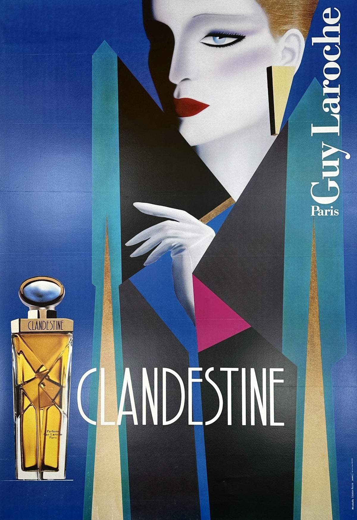 Clandestine Perfume, Guy Laroche - Original Vintage Poster