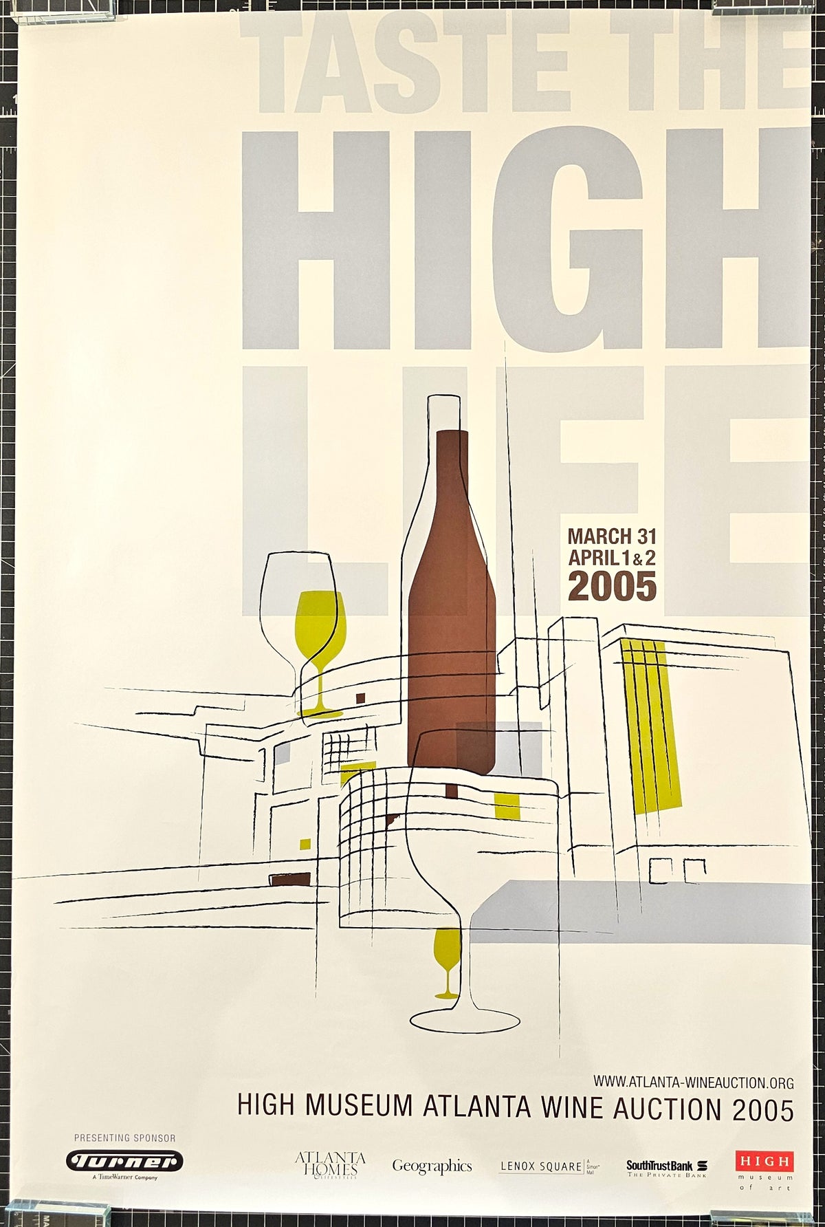 Taste the High Life, High Museum Atlanta - Original Vintage Poster