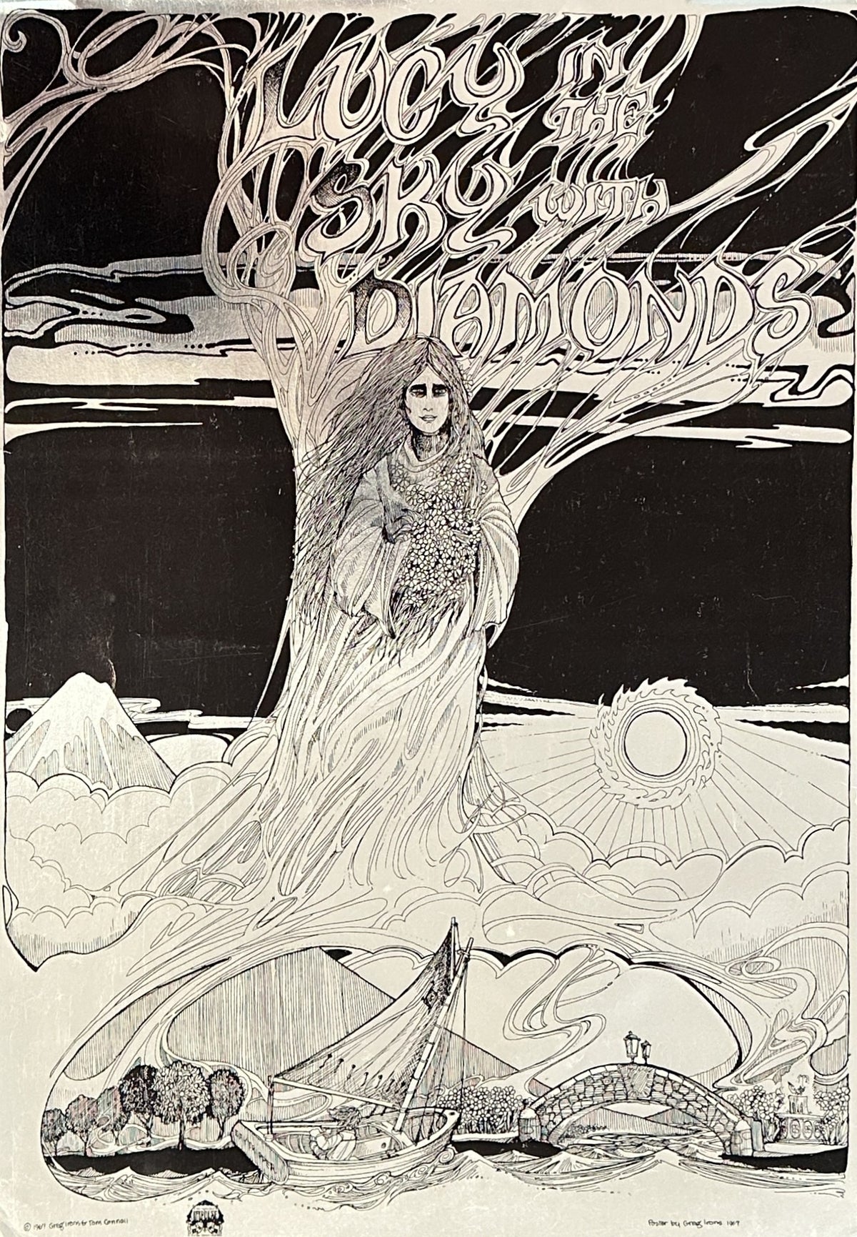 Lucy in the Sky with Diamonds by Greg Irons - Original Vintage Poster