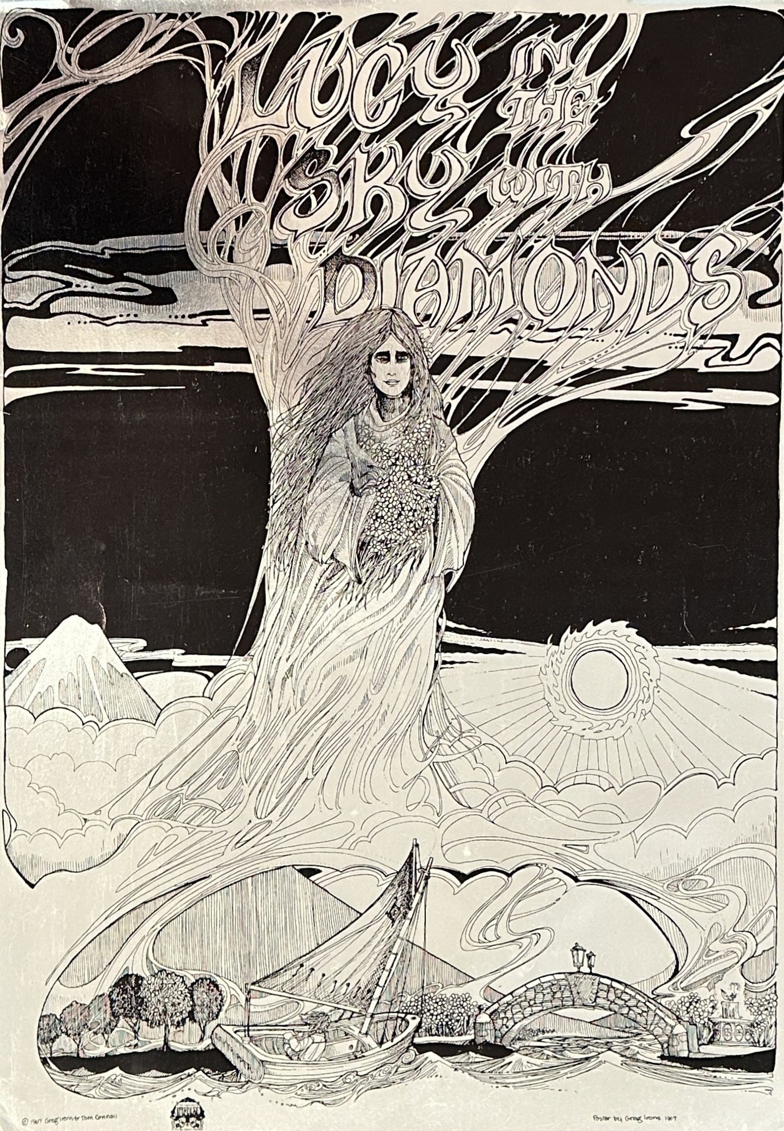 Lucy in the Sky with Diamonds by Greg Irons - Original Vintage Poster