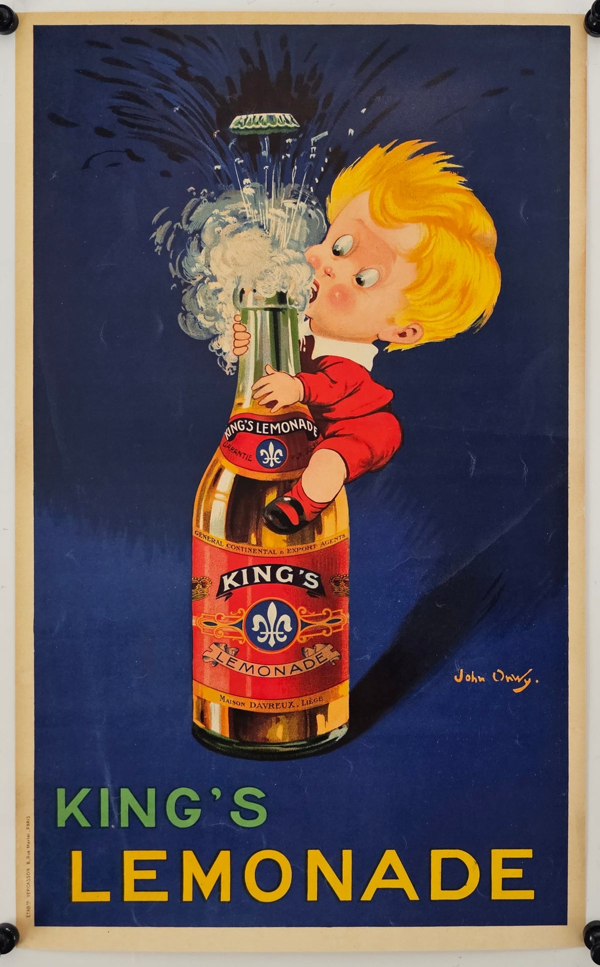 King's Lemonade - Original Vintage Poster