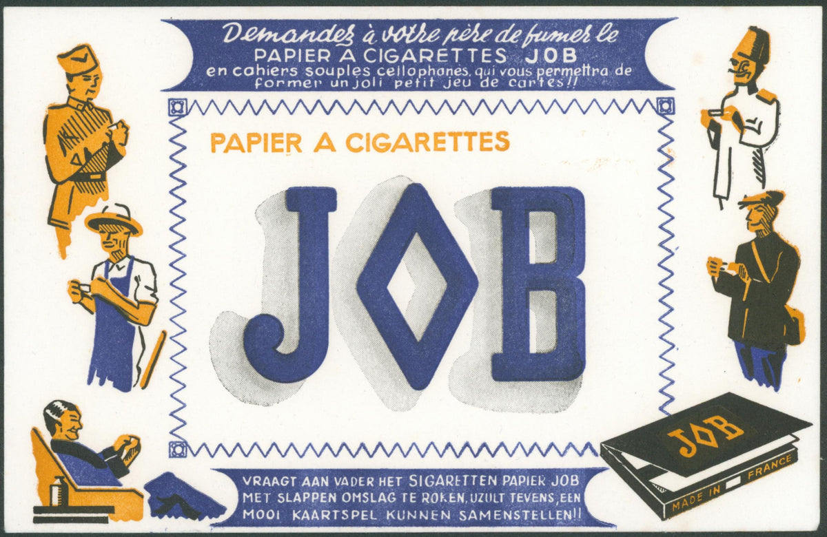 Job Cigarettes, Rolling Papers - Original Vintage Product Label: