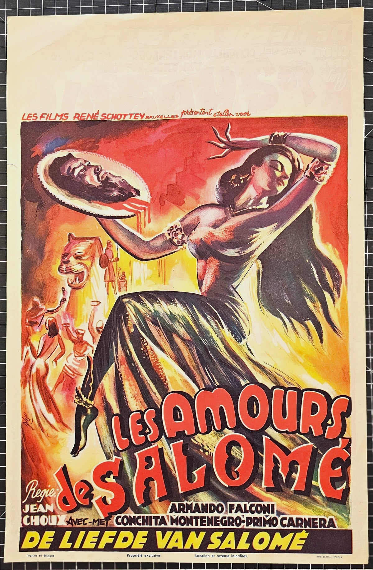 Salome's Lovers, Belgian Release - Original Vintage Poster