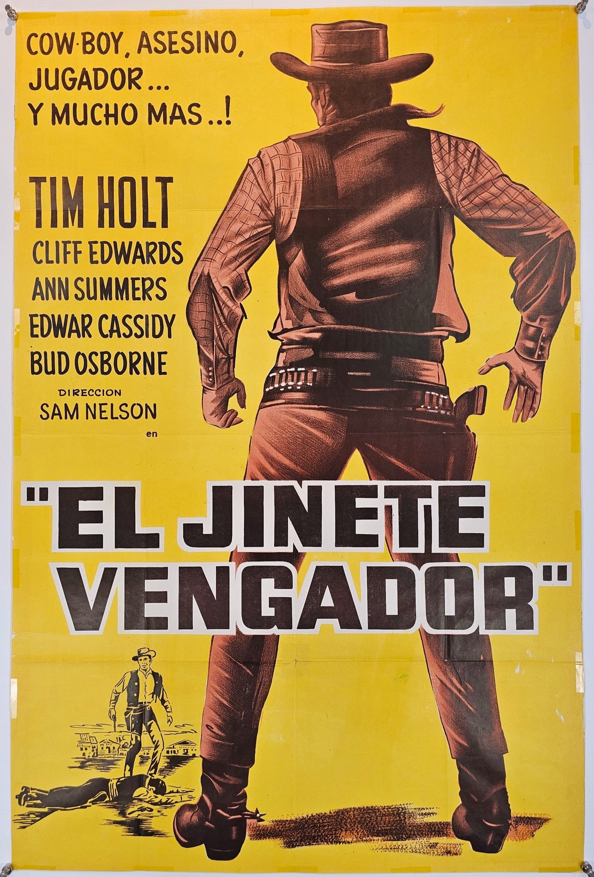The Avenging Rider, Mexican Release - Original Vintage Poster