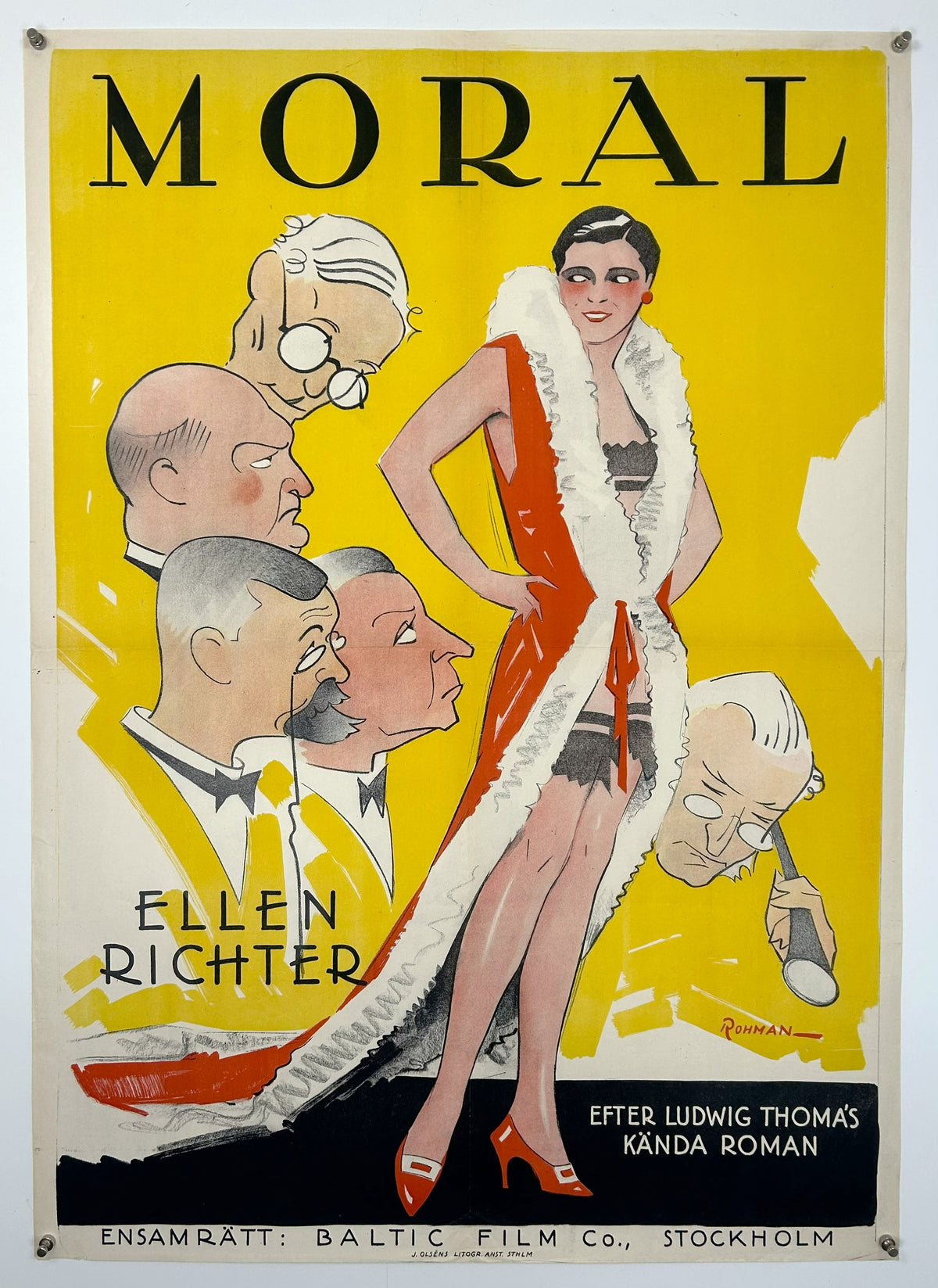 Comedy Moral, Swedish Release - Original Vintage Poster