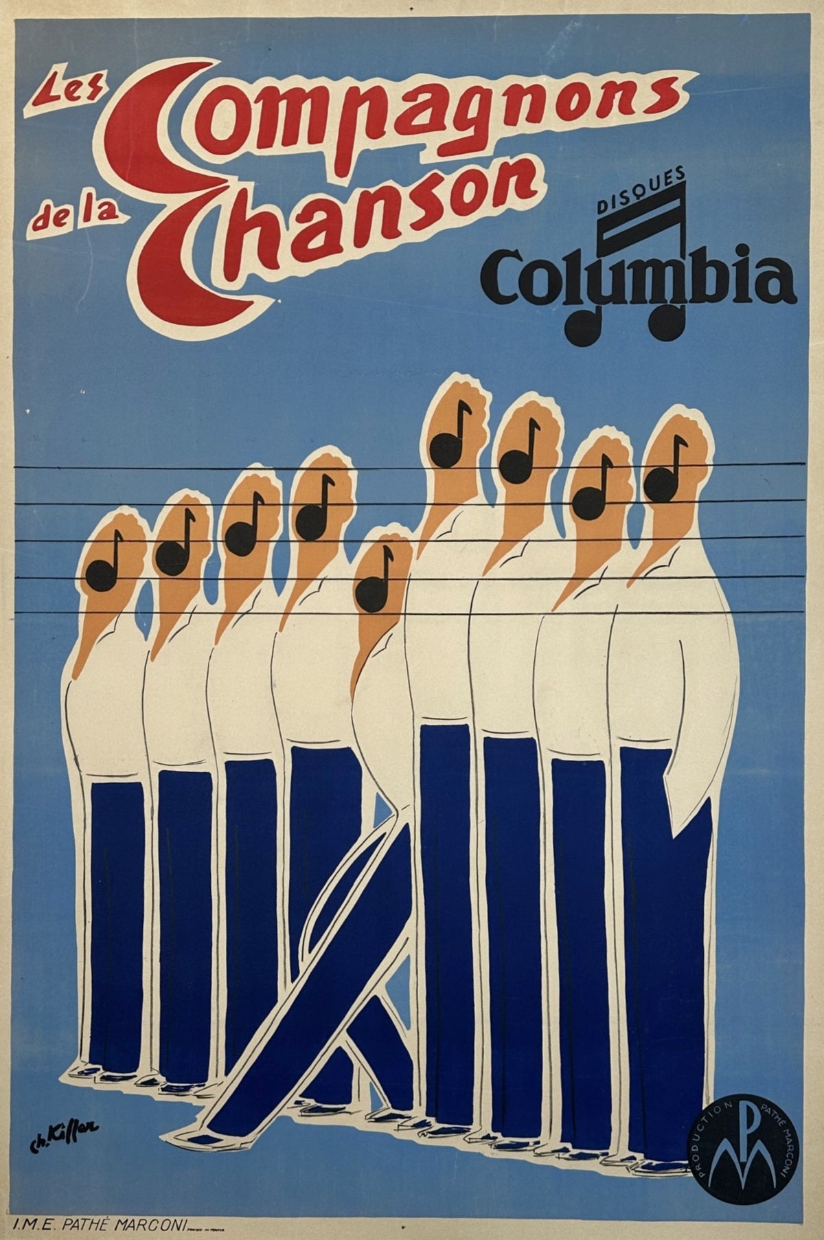 Les Compagnons de la Chanson  - Original Vintage Poster