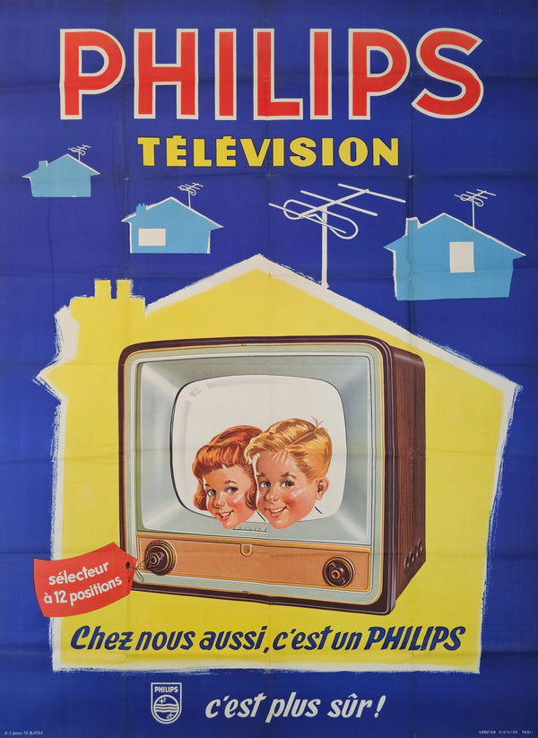 Philips Television - Original Vintage Poster