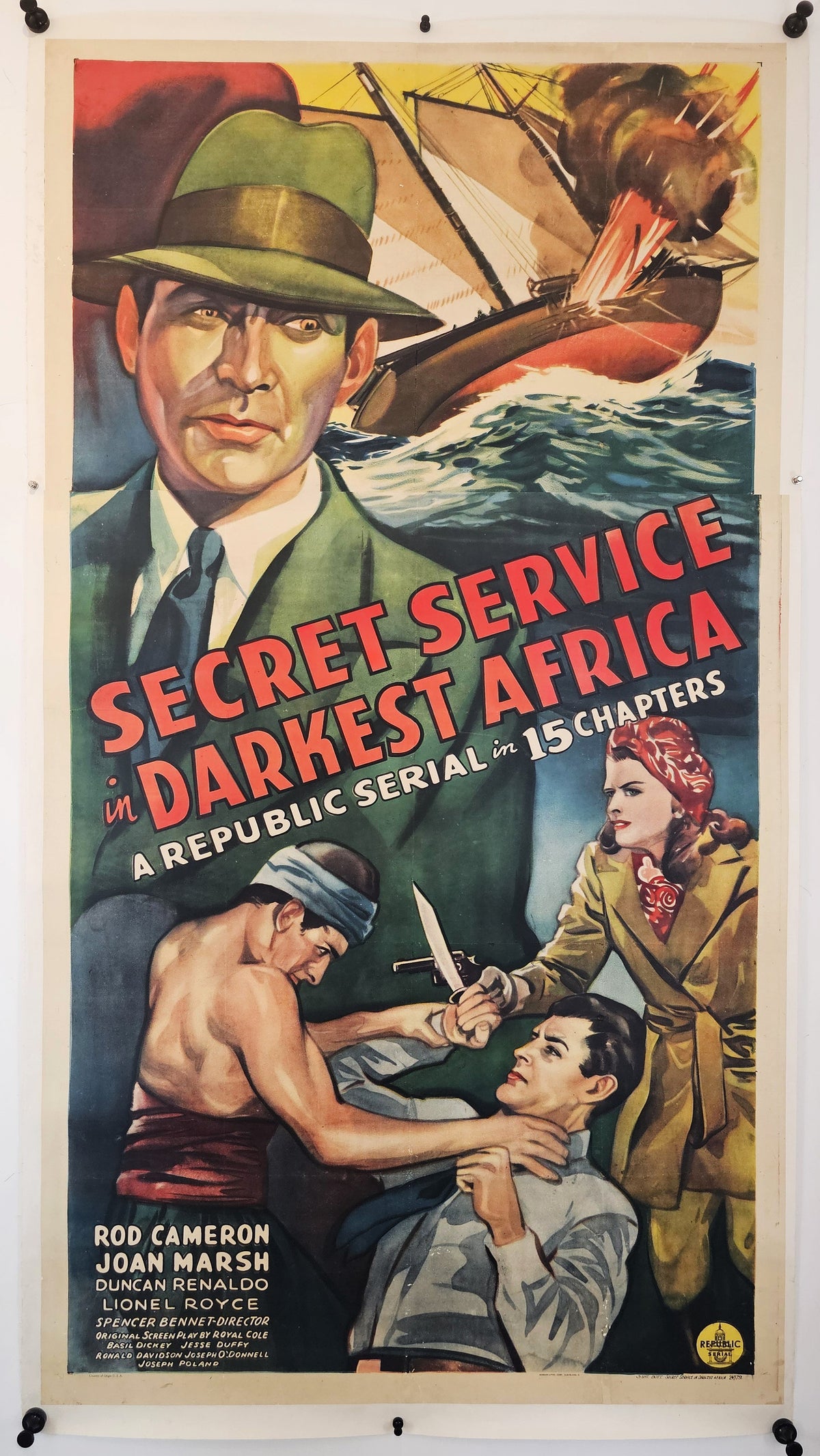 Secret Service in Darkest Africa - Original Vintage Poster