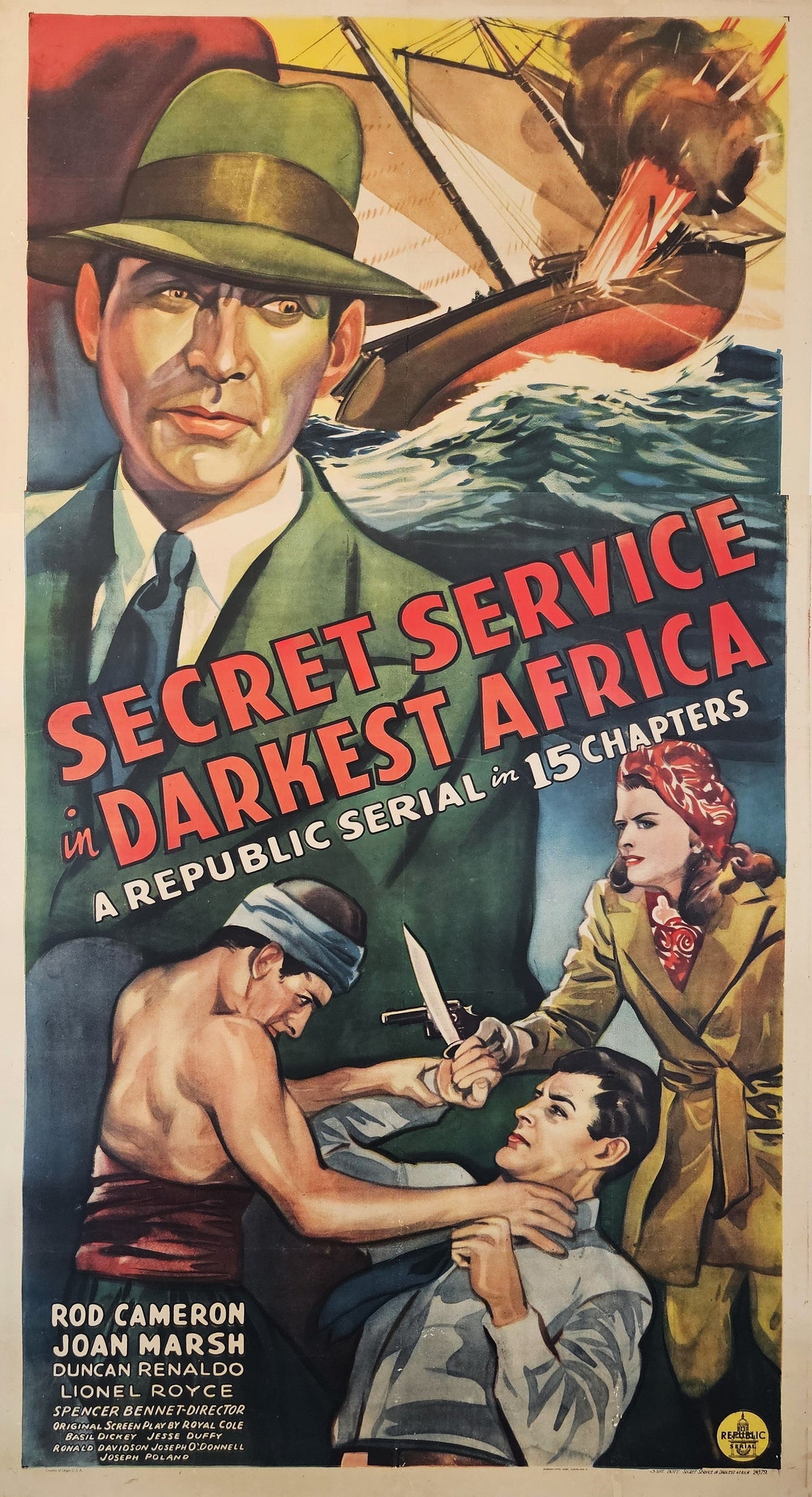 Secret Service in Darkest Africa - Original Vintage Poster
