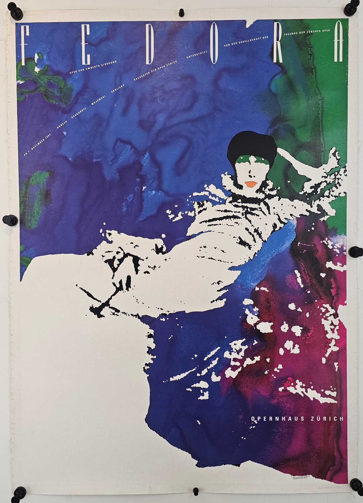 Fedora the Opera - Original Vintage Poster