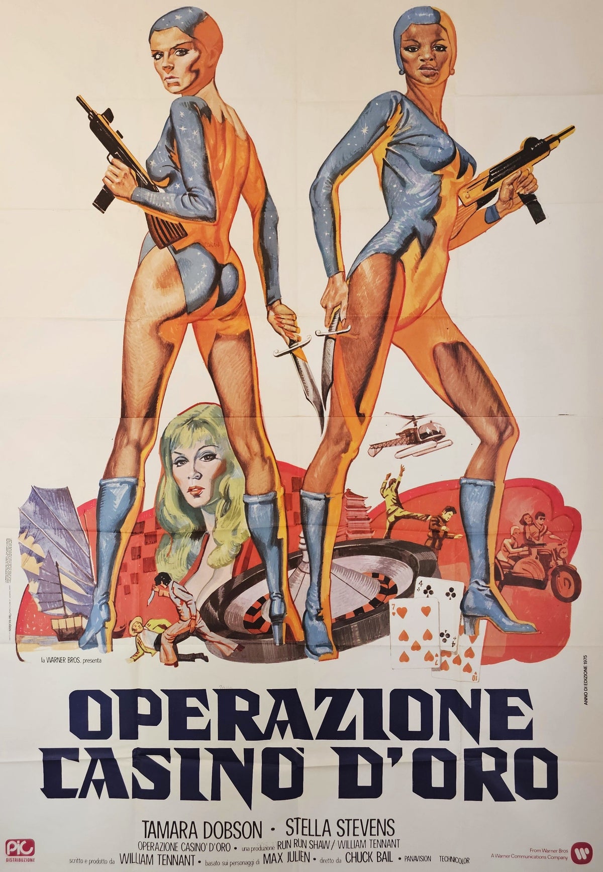 Cleopatra Jones and the Casino of Gold, Italian Release - Original Vintage Poster
