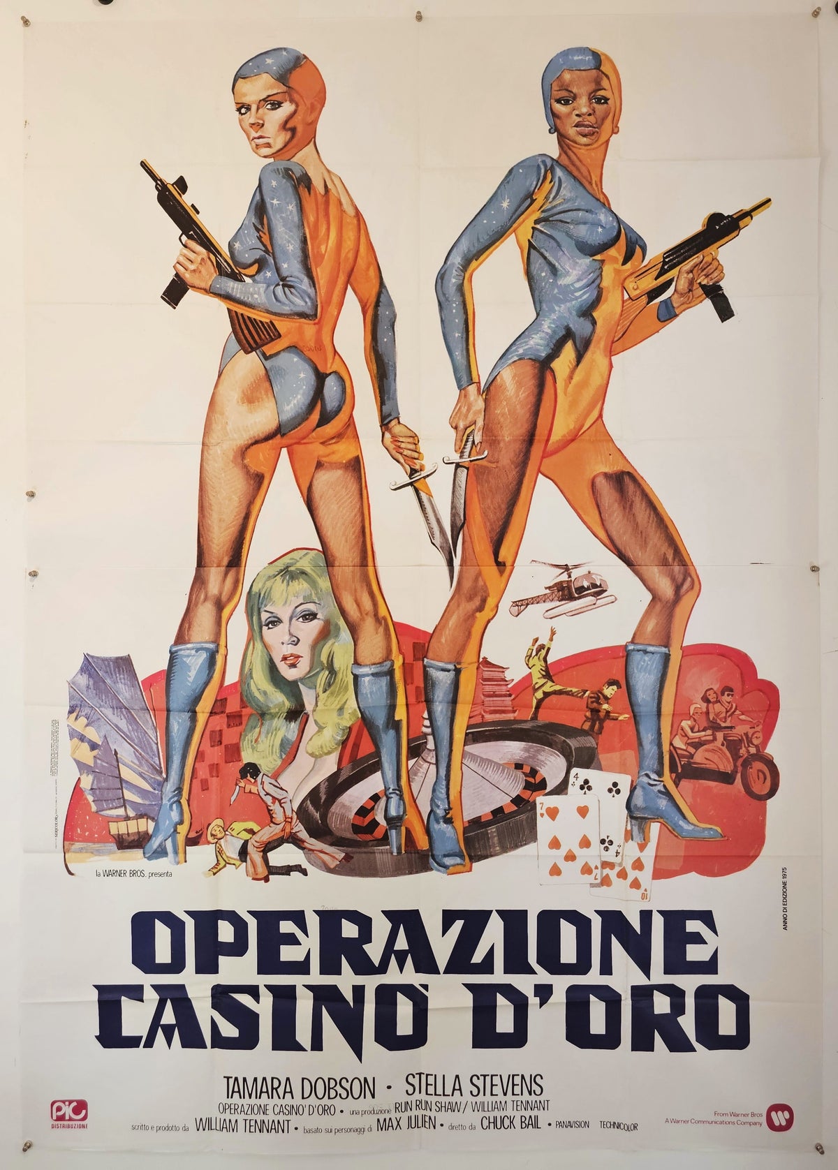 Cleopatra Jones and the Casino of Gold, Italian Release - Original Vintage Poster