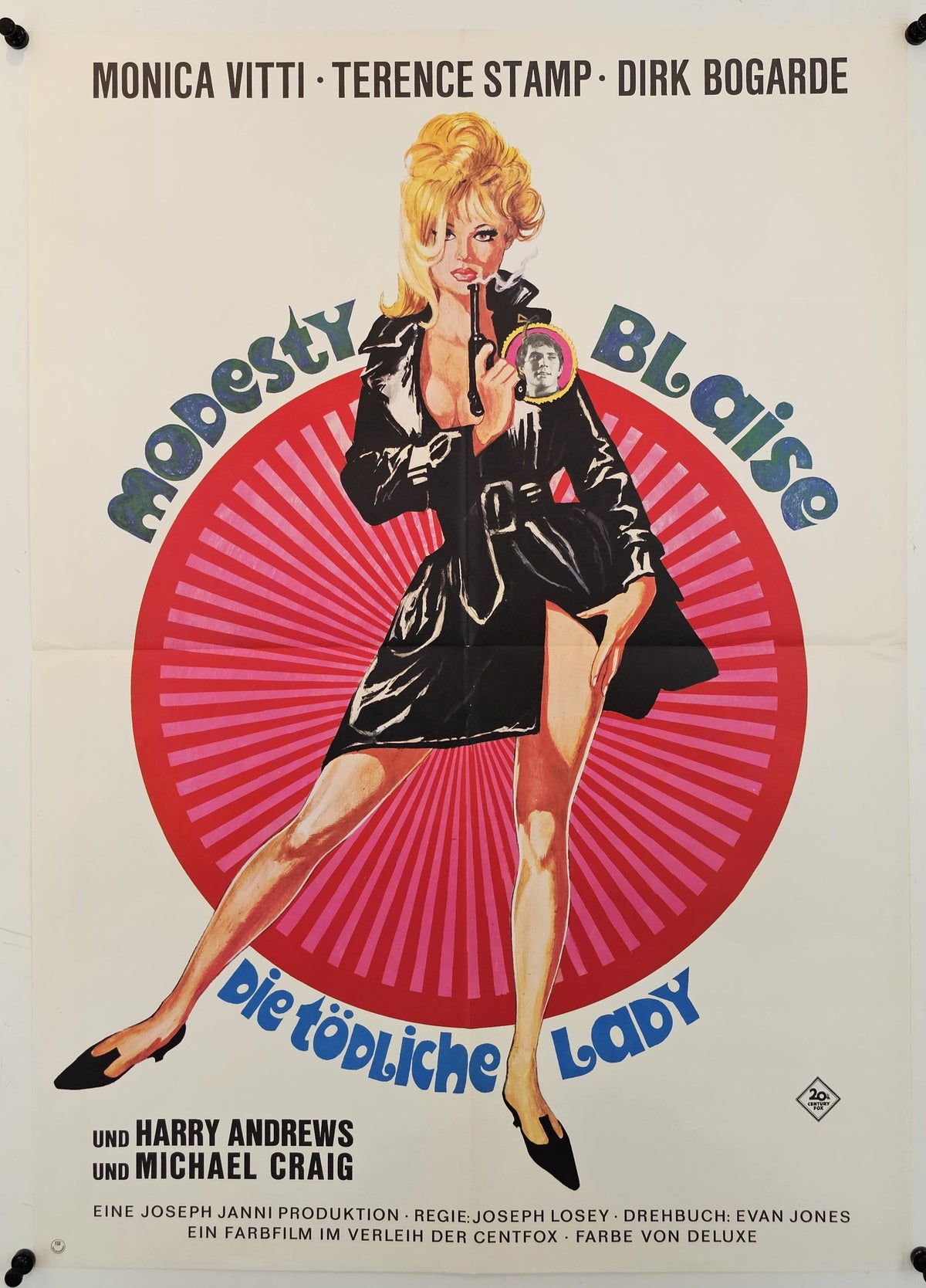 Modesty Blaise, German Release - Original Vintage Poster