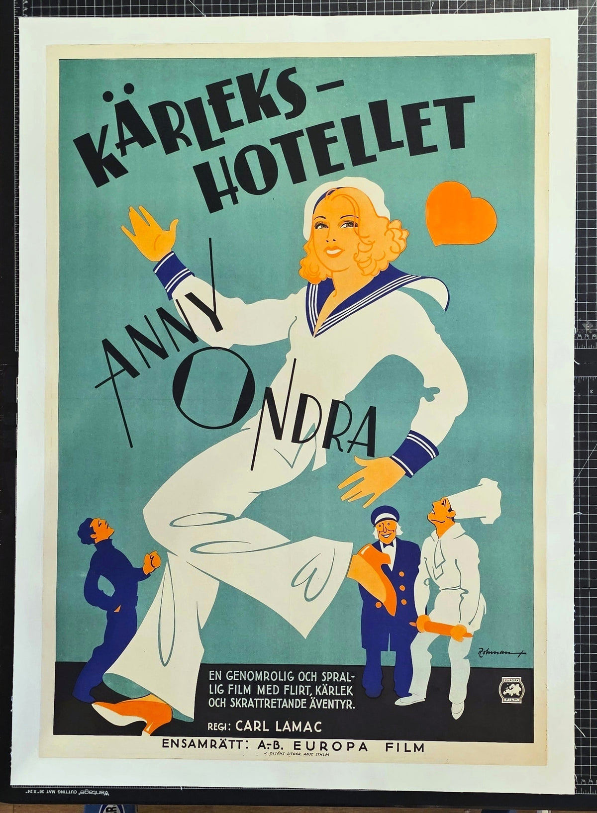 The Love Hotel, Swedish Release - Original Vintage Poster