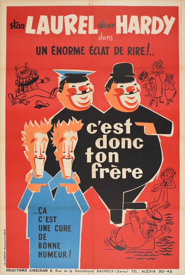 Laurel and Hardy Our Relations - Original Vintage Poster