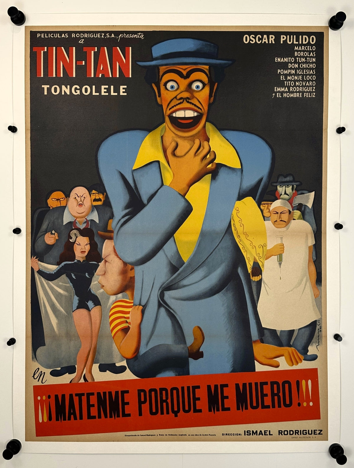 Kill Me Because I'm Dying, Tin Tan - Original Vintage Poster