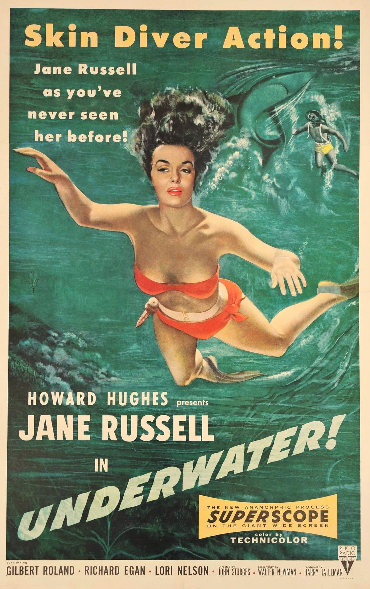 Underwater! - Original Vintage Poster
