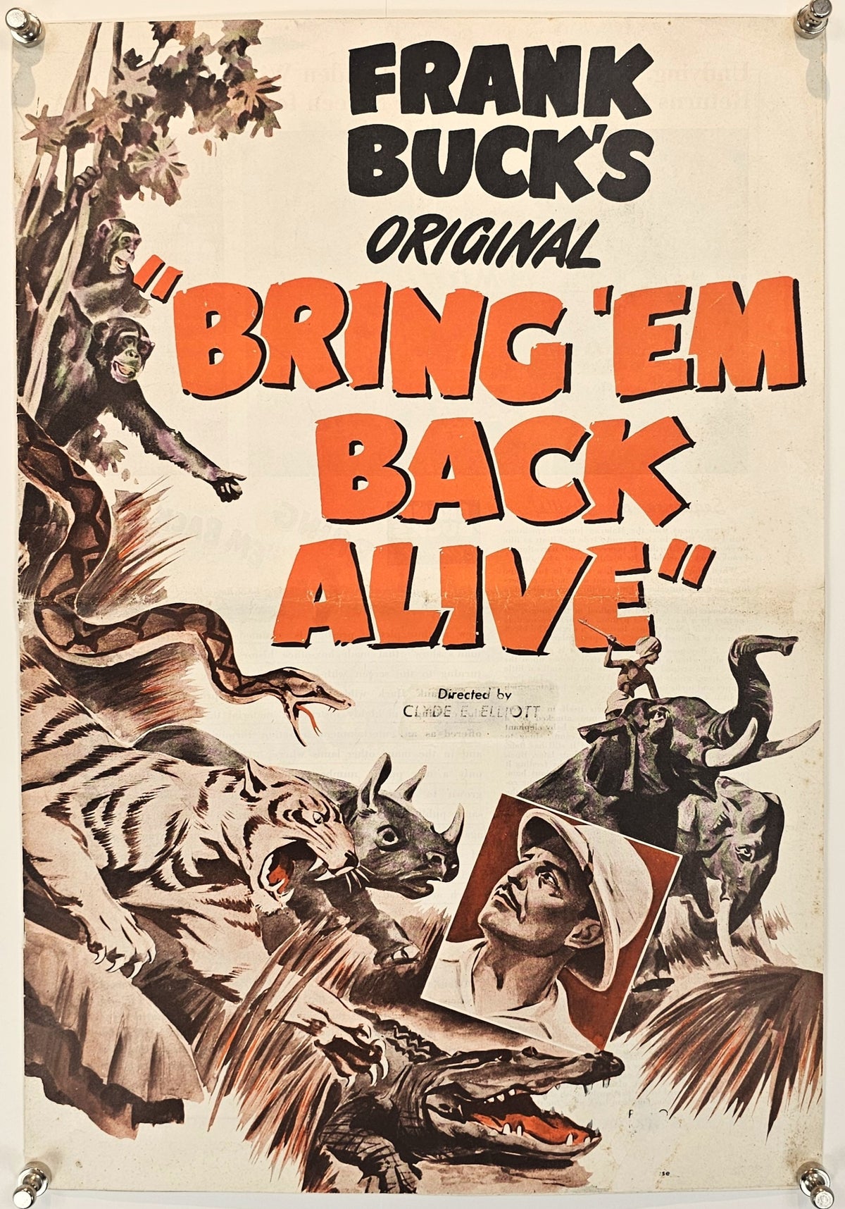 Bring 'Em Back Alive (Pressbook) - Original Vintage Publication:
