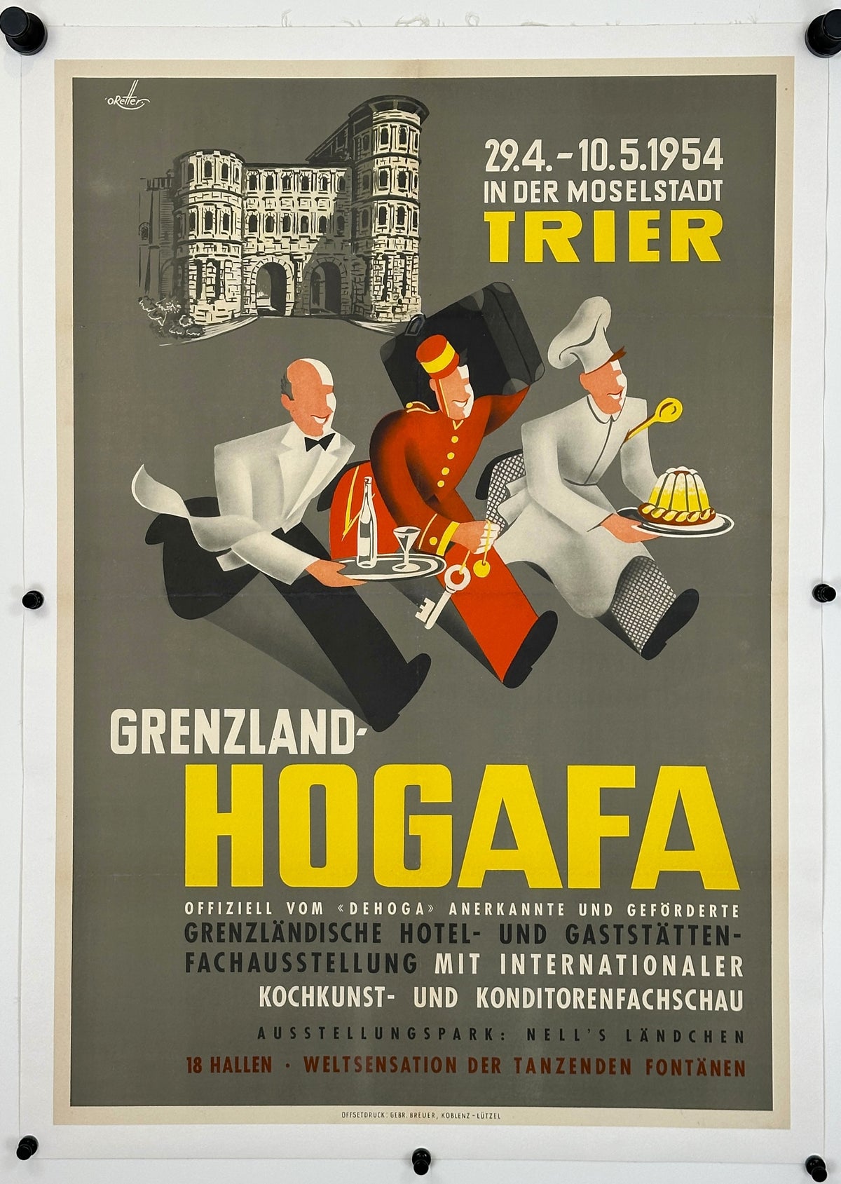Hogafa, Hospitality Trade Fair - Original Vintage Poster