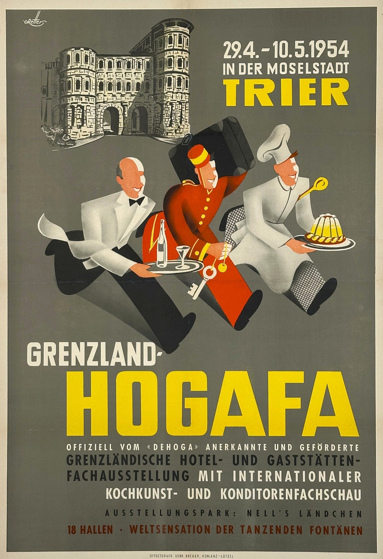 Hogafa, Hospitality Trade Fair - Original Vintage Poster