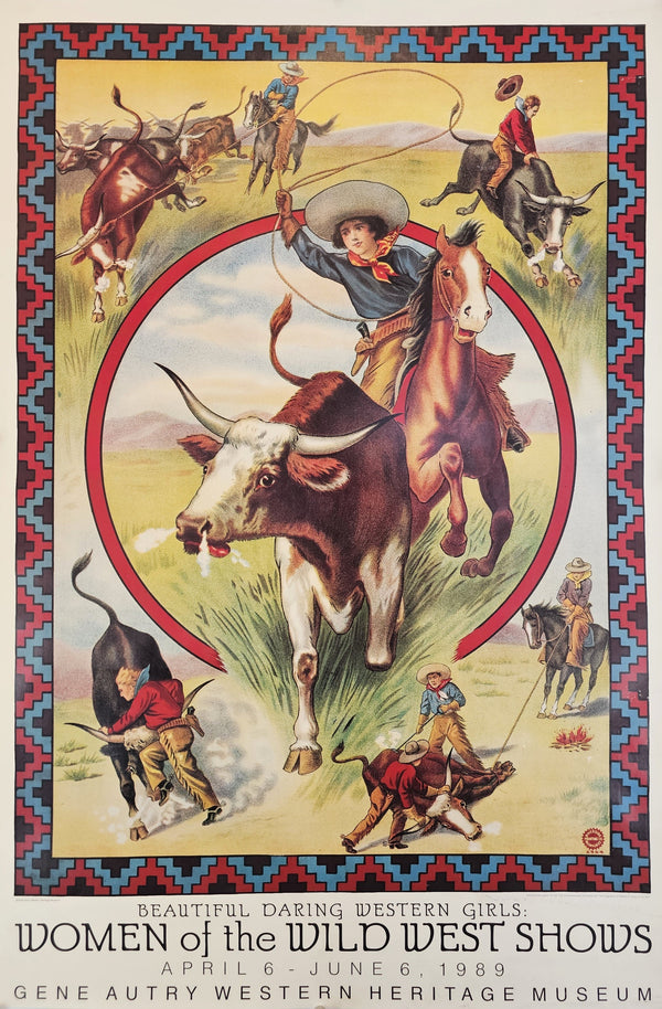 Women of the Wild West Shows - Original Vintage Poster