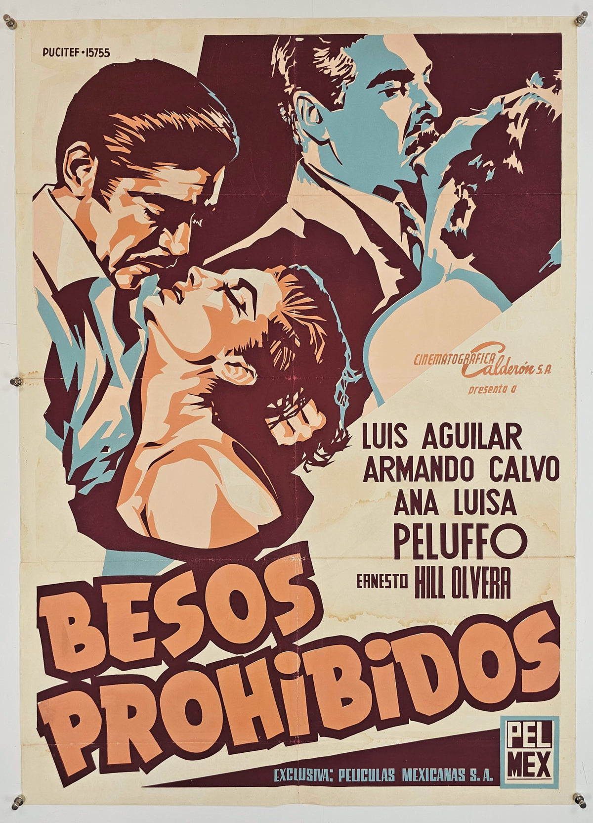 Besos Prohibidos- Mexican Release - Original Vintage Poster