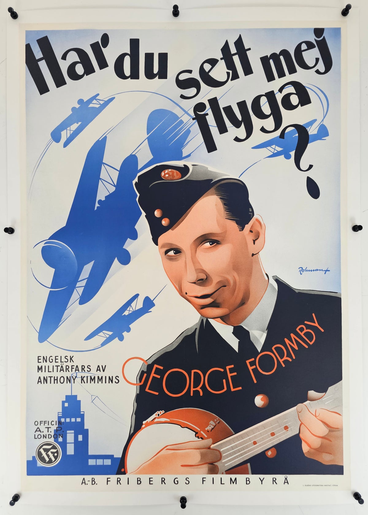 It's in the Air, Swedish Release - Original Vintage Poster